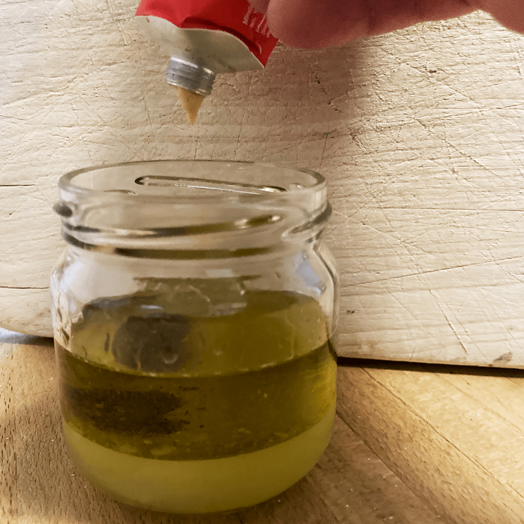 Zitronenvinagrette mit Senf